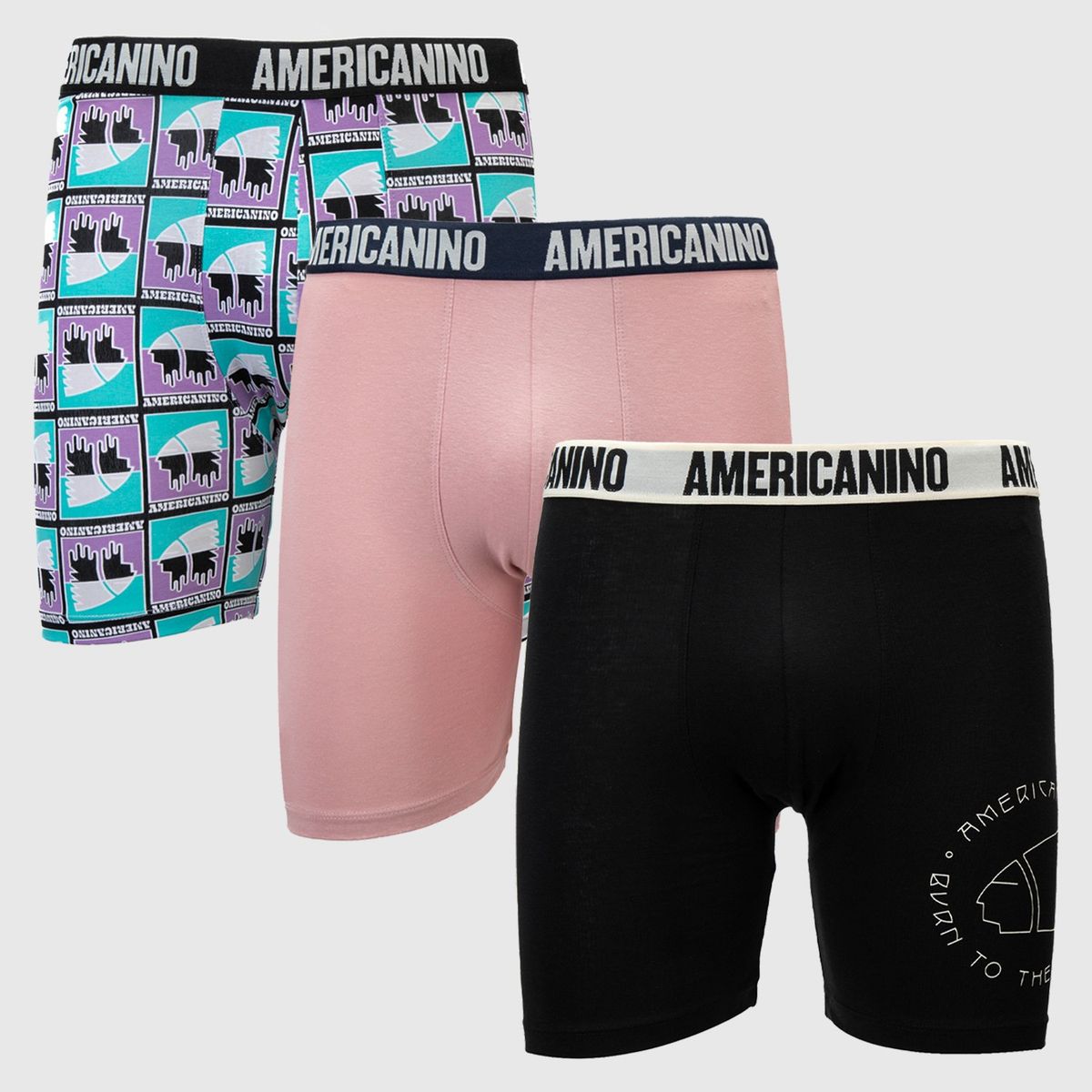 AMERICANINO - Pack 3 Boxers Americanino Algodón Orgánico Hombre