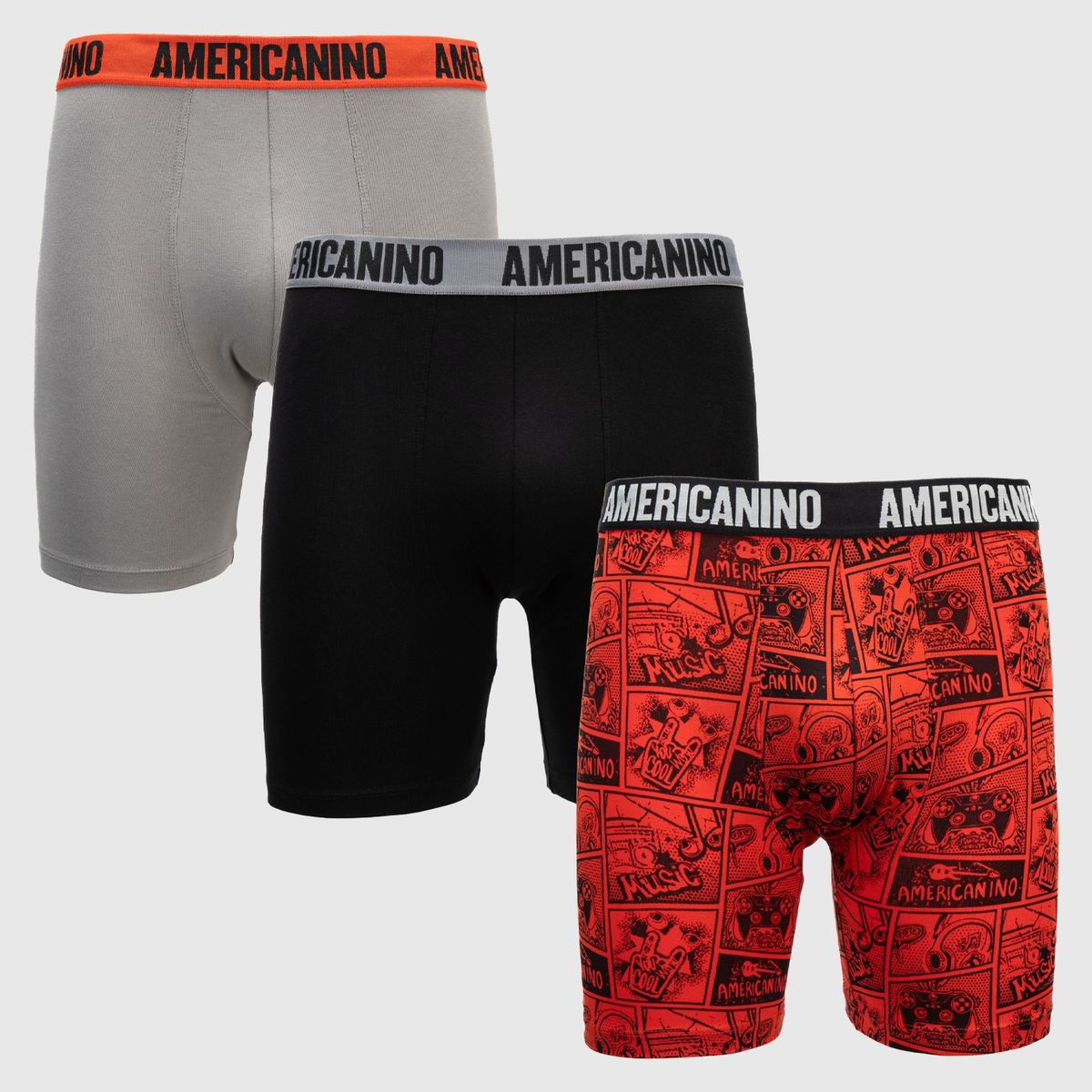 AMERICANINO - Pack 3 Boxers Americanino Algodón Orgánico Hombre
