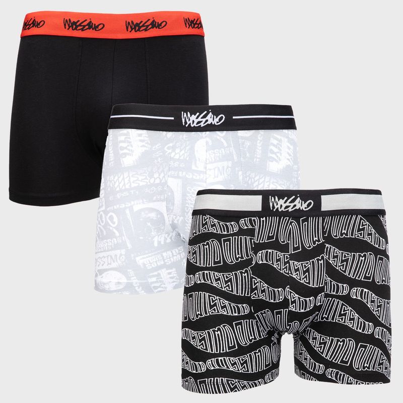 MOSSIMO - Pack 3 Bóxer Tejido Algodón Hombre Mossimo