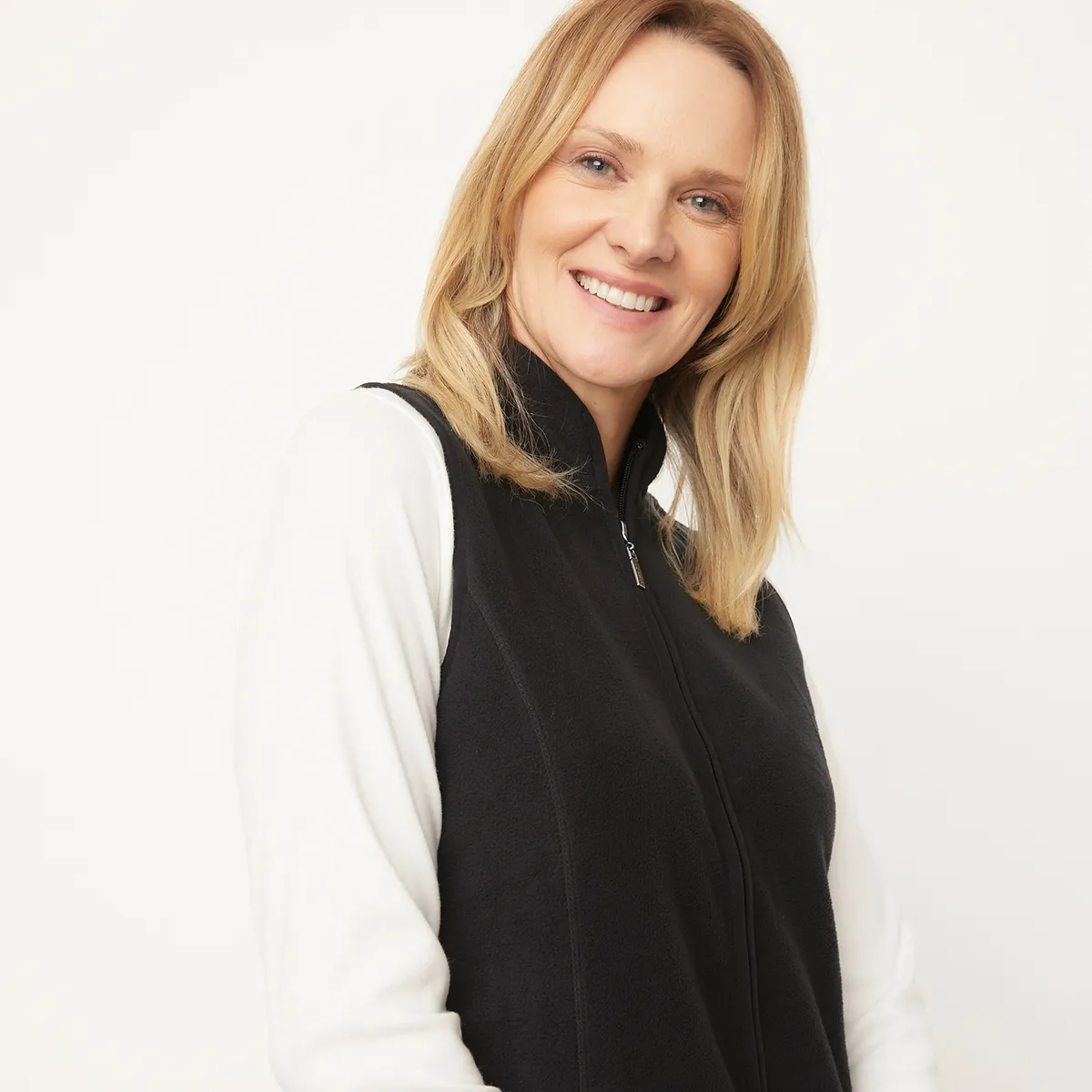 NEWPORT - Polerón Polar Mujer Newport Sin Mangas Cuello Alto