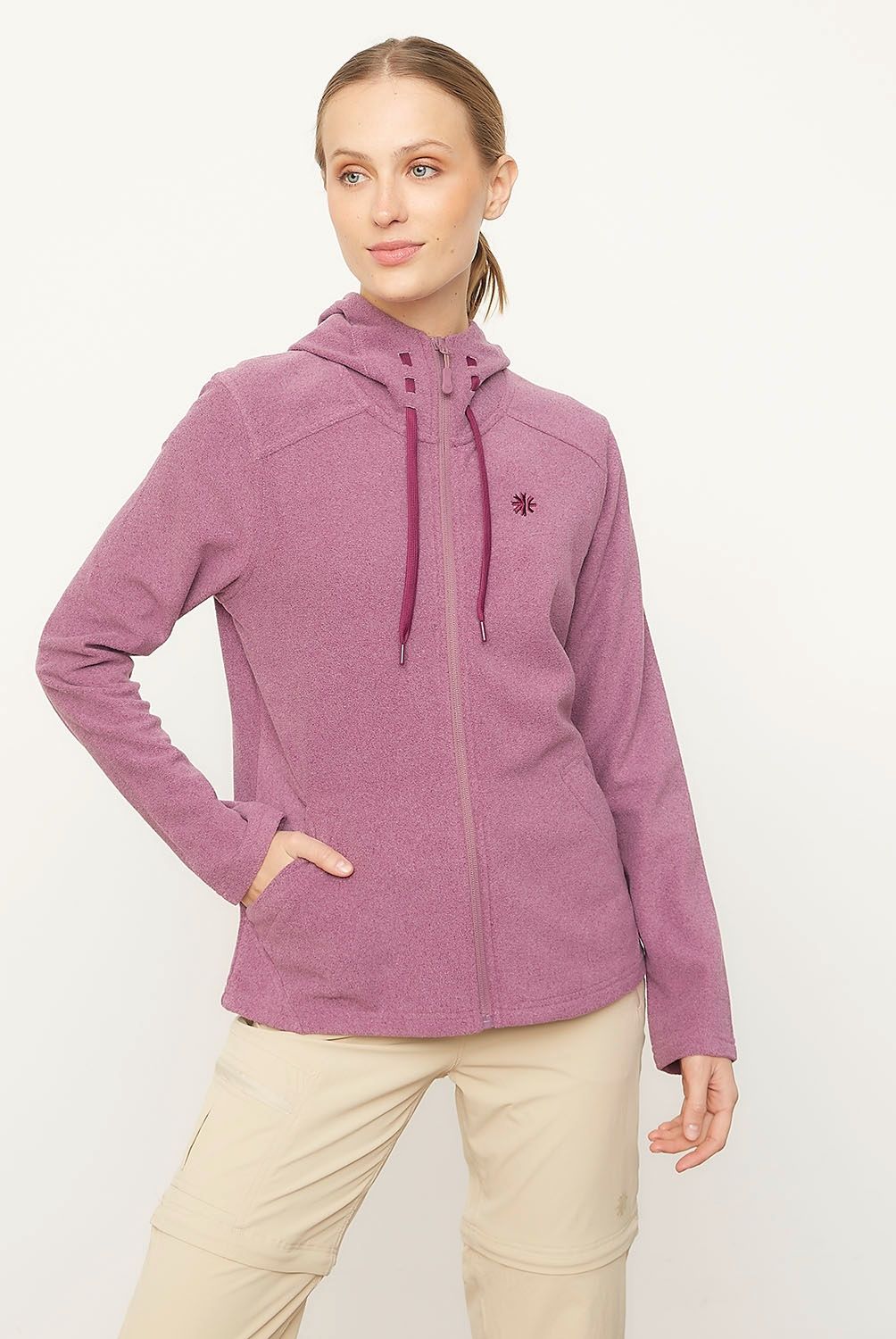 MOUNTAIN GEAR - Polar Deportivo Mountain Gear Mujer Manga Larga Con Capucha