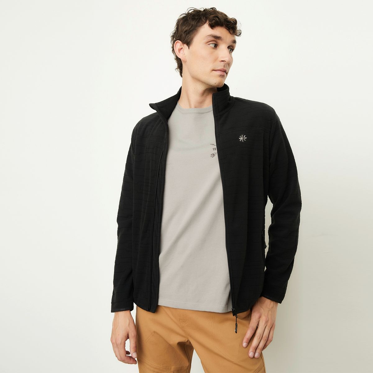 MOUNTAIN GEAR - Polar Deportivo Mountain Gear Hombre Manga Larga Con Cremallera