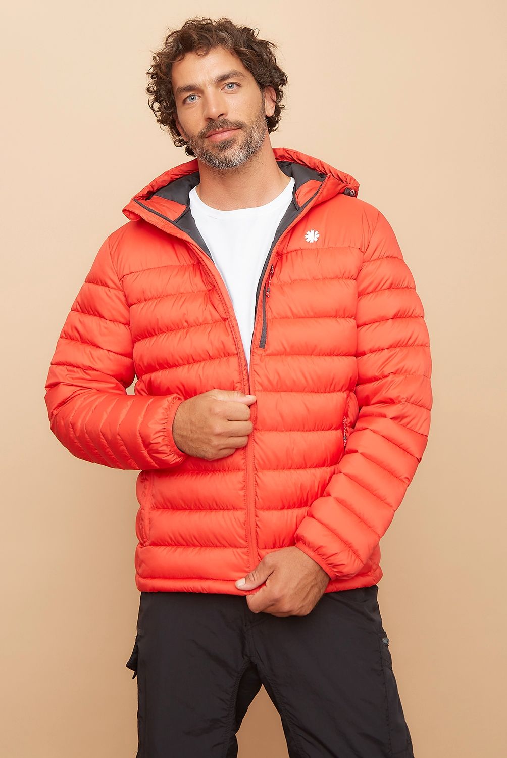 MOUNTAIN GEAR - Parka Deportiva Acolchada Con Gorro Hombre Mountain Gear
