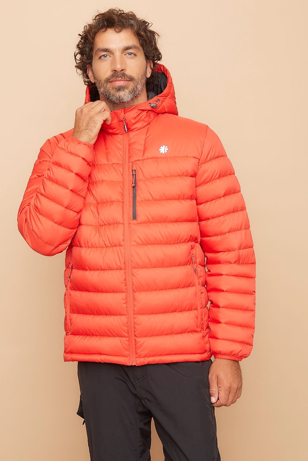 MOUNTAIN GEAR - Parka Deportiva Acolchada Con Gorro Hombre Mountain Gear