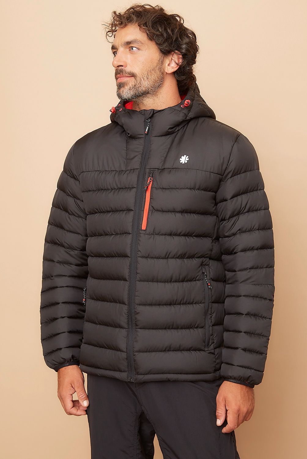 MOUNTAIN GEAR - Parka Deportiva Acolchada Con Gorro Hombre Mountain Gear