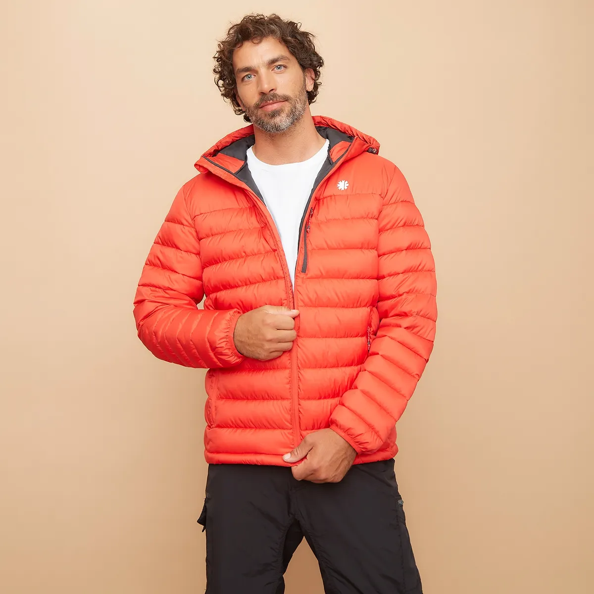 MOUNTAIN GEAR - Parka Deportiva Acolchada Con Gorro Hombre Mountain Gear
