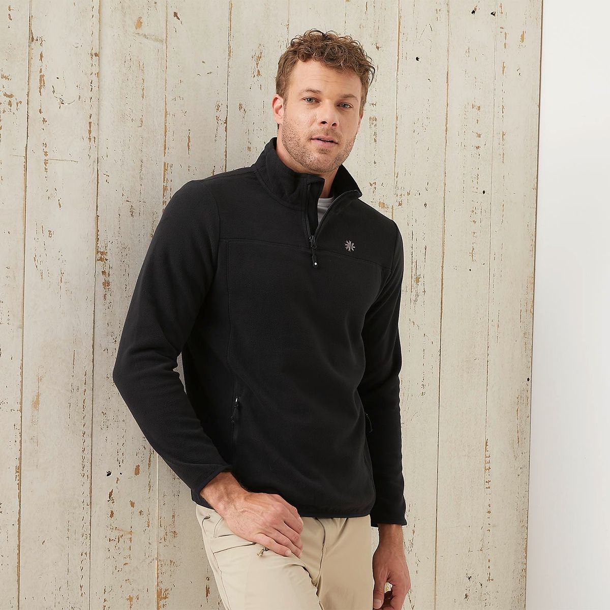 MOUNTAIN GEAR - Polar Deportivo Mountain Gear Cierre Metálico Manga Larga Hombre