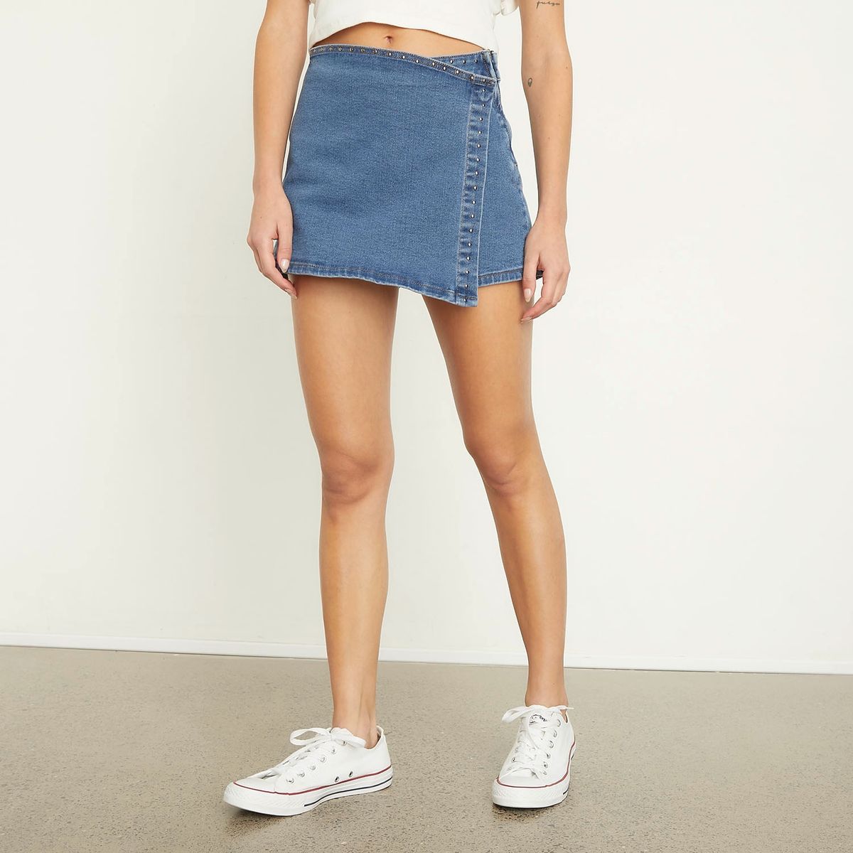 AMERICANINO - Falda Corta Algodón Mujer Americanino