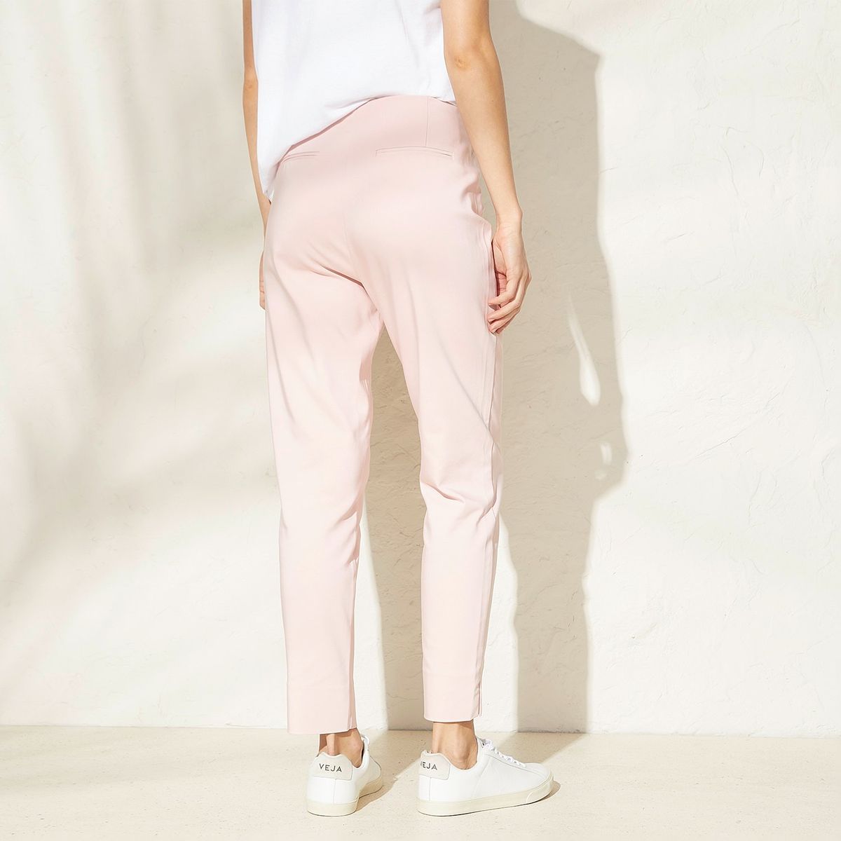 BASEMENT - Pantalón Sastre Slim Fit Tiro Alto Mujer Basement