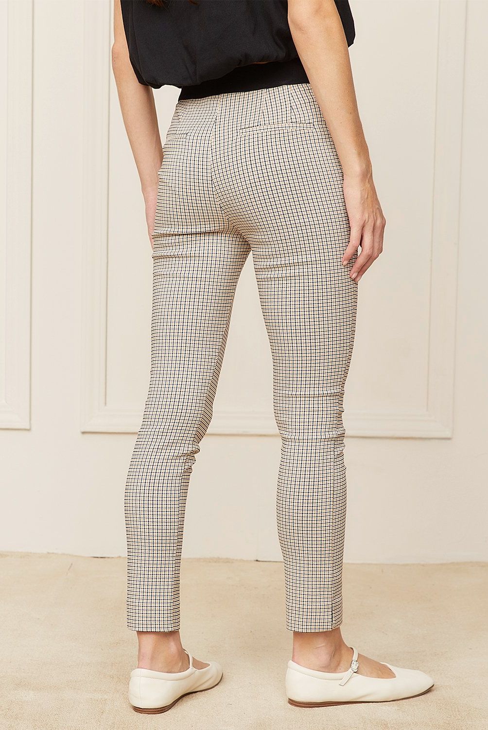 BASEMENT - Pantalón Straight Alto Basement Mujer Algodón