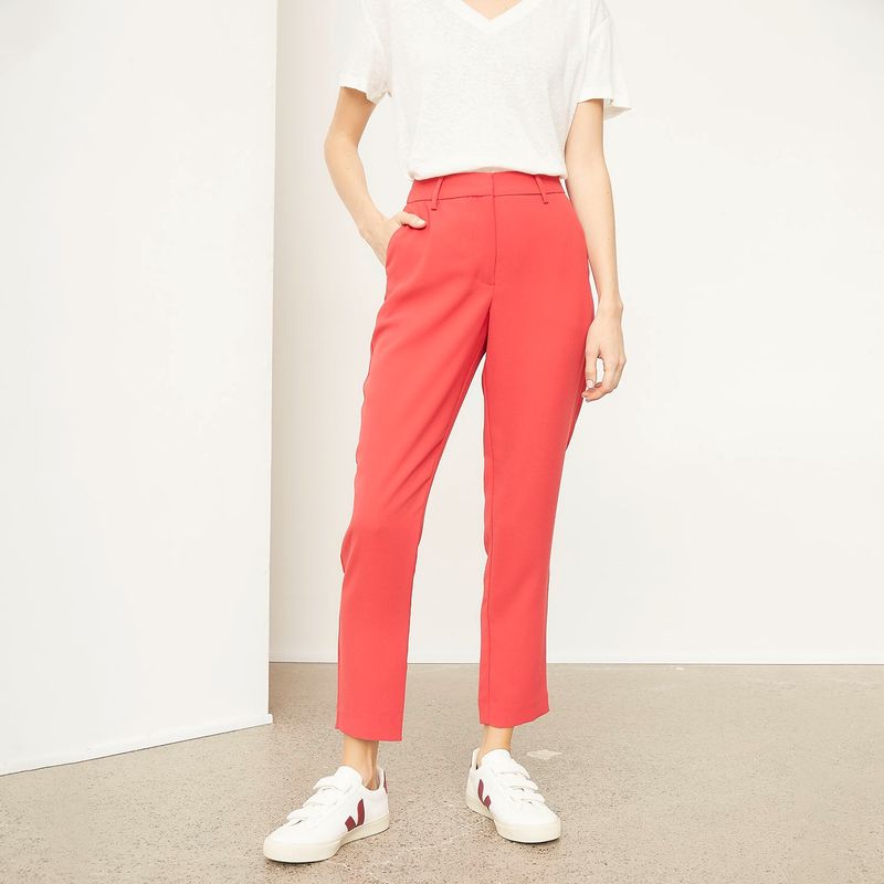 BASEMENT - Pantalón Slim Fit Tiro Alto Basement Mujer