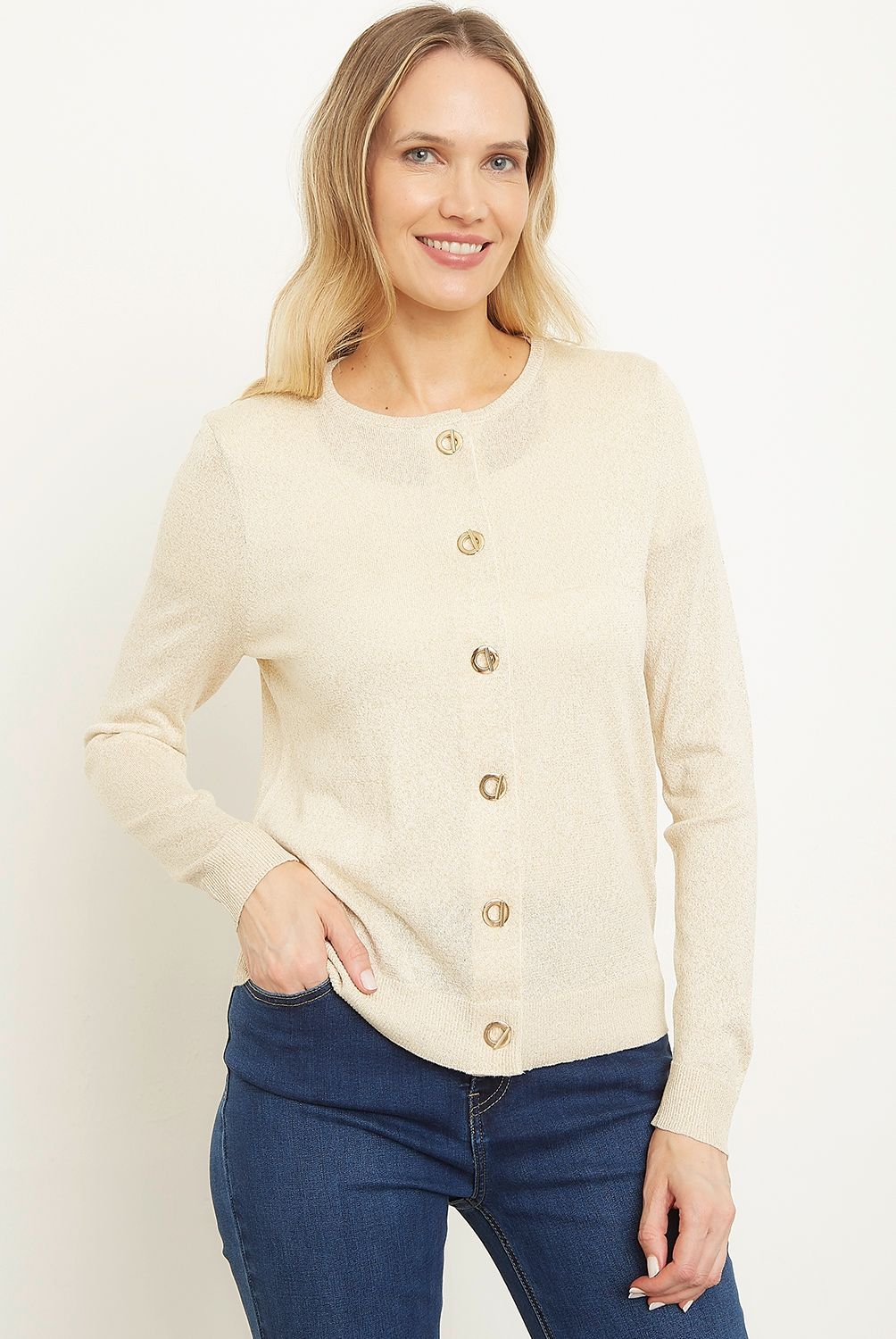 APOLOGY - Chaleco Cardigan Apology Viscosa Manga Larga Mujer