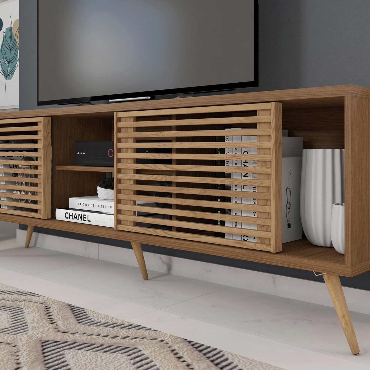 BASEMENT HOME - Rack Bajo Tv 70 Pulgadas Iguazu Basement Home