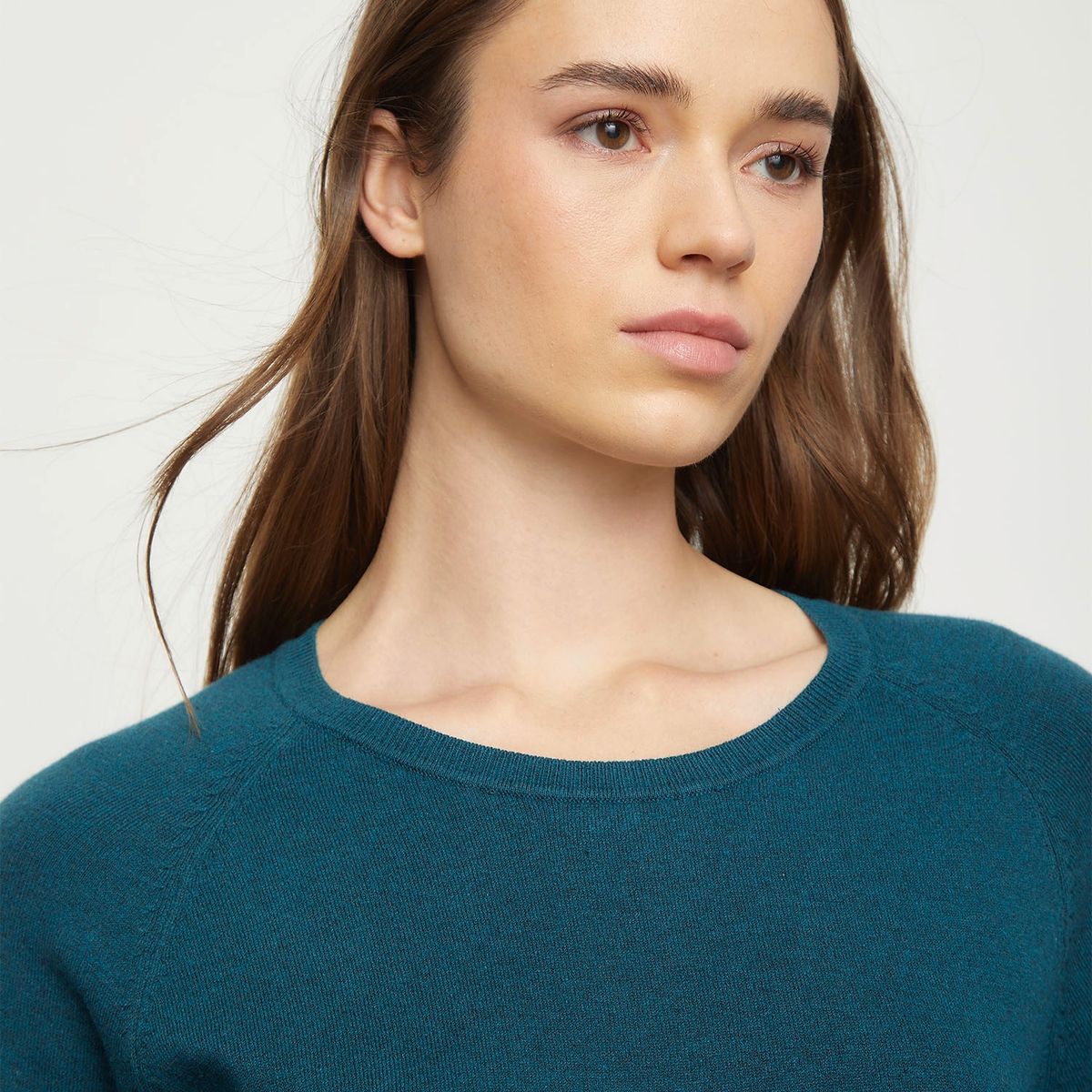 UNIVERSITY CLUB - Suéter University Club Algodón Manga Larga Mujer Diseño Liso