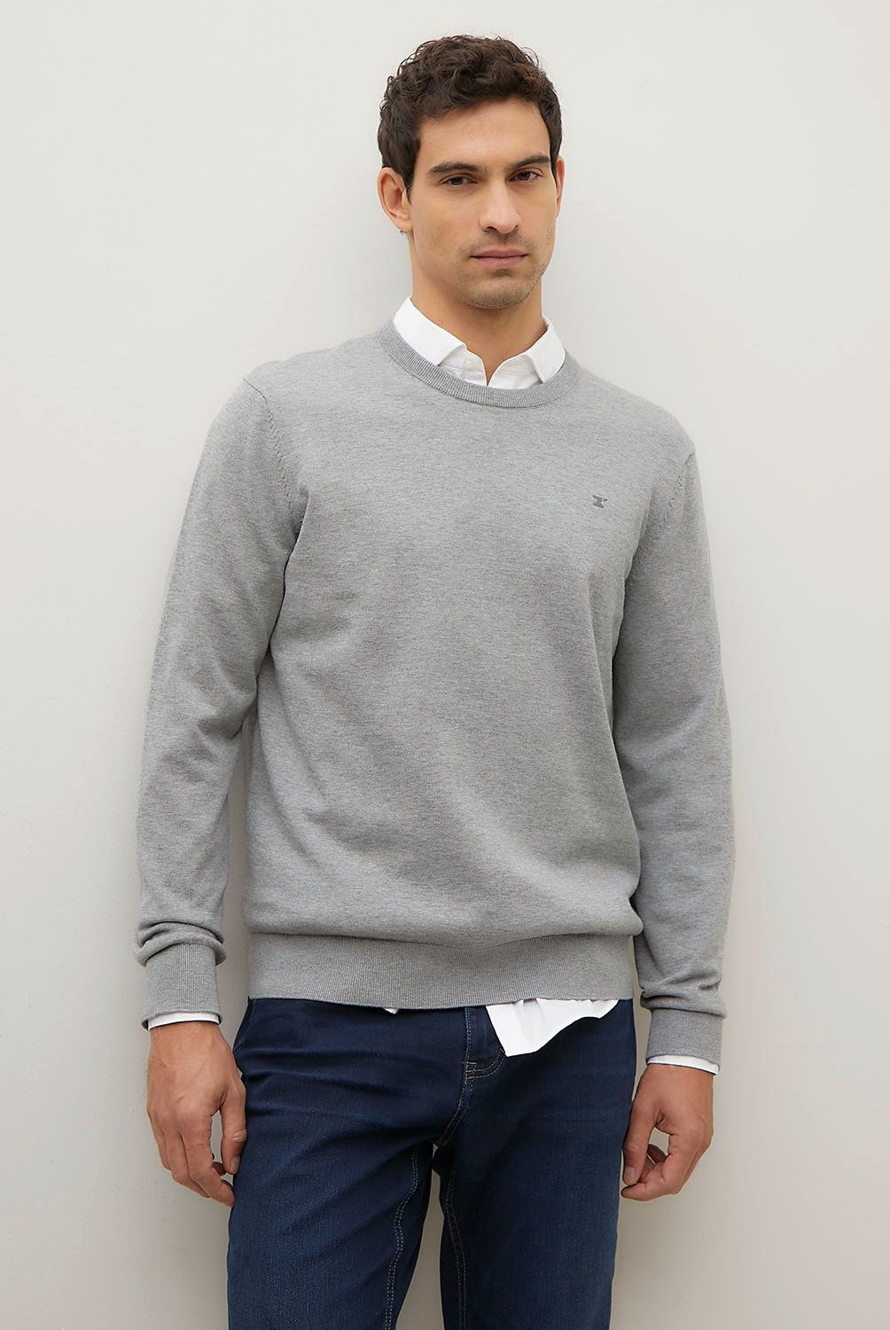 WOLF&HANK - Sweater Algodón Cuello Redondo Wolf&Hank Hombre Regular Fit
