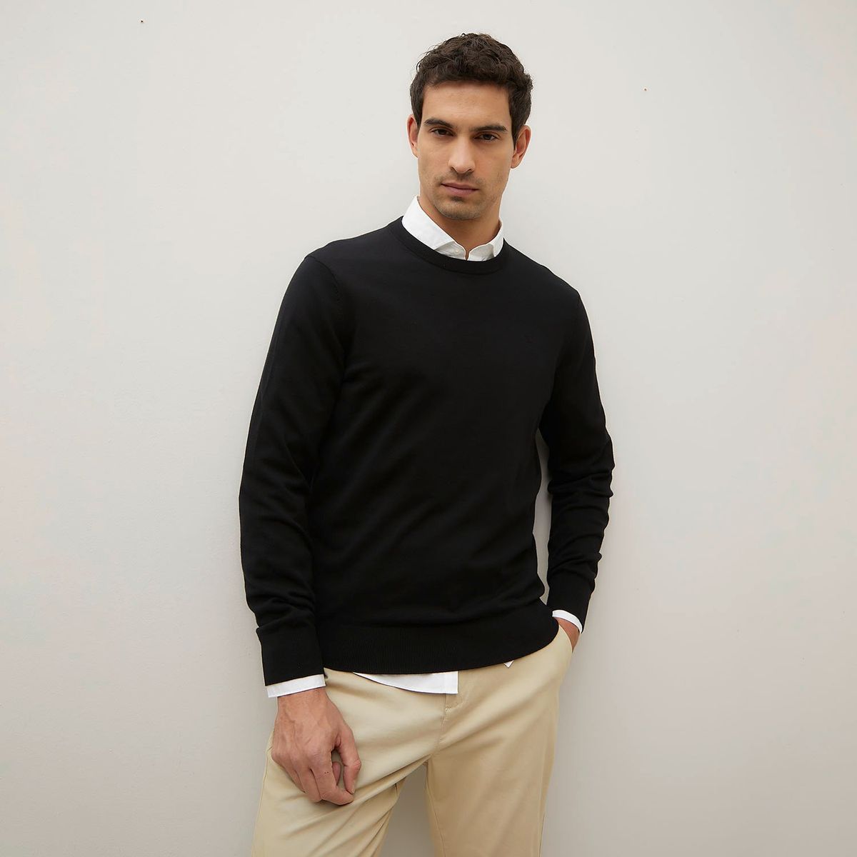WOLF&HANK - Sweater Algodón Cuello Redondo Wolf&Hank Hombre Regular Fit