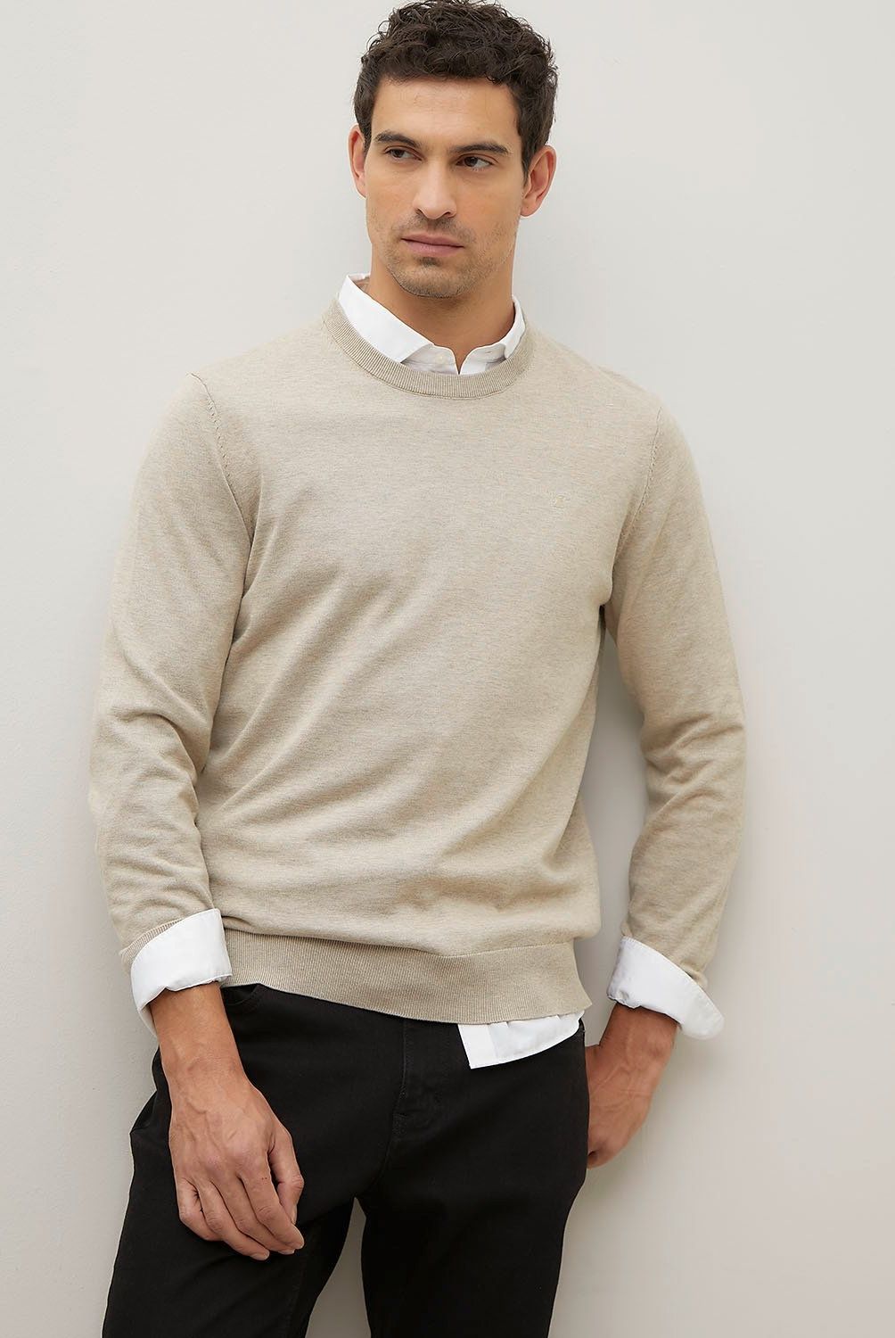 WOLF&HANK - Sweater Algodón Cuello Redondo Wolf&Hank Hombre Regular Fit