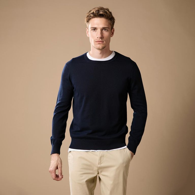 Sweater Algodón Cuello Redondo Hombre Regular Fit