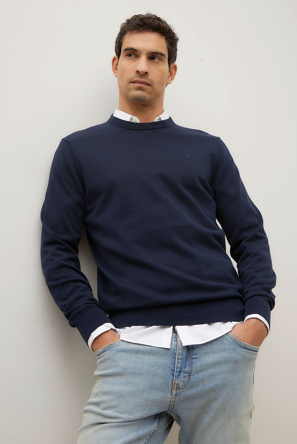 WOLF&HANK - Sweater Algodón Cuello Redondo Wolf&Hank Hombre Regular Fit