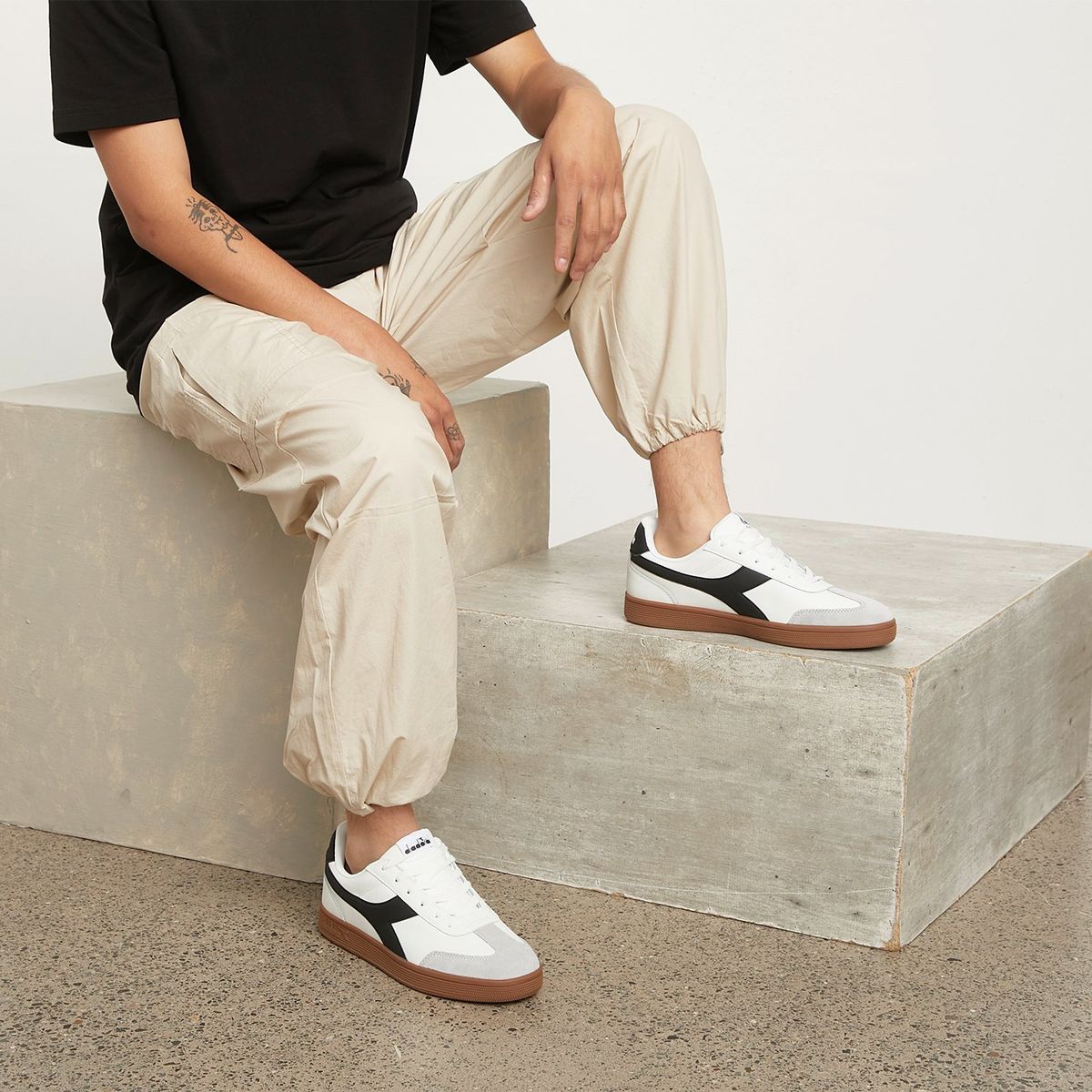 DIADORA - Bamtelo Zapatilla Urbana Hombre Blanco Diadora