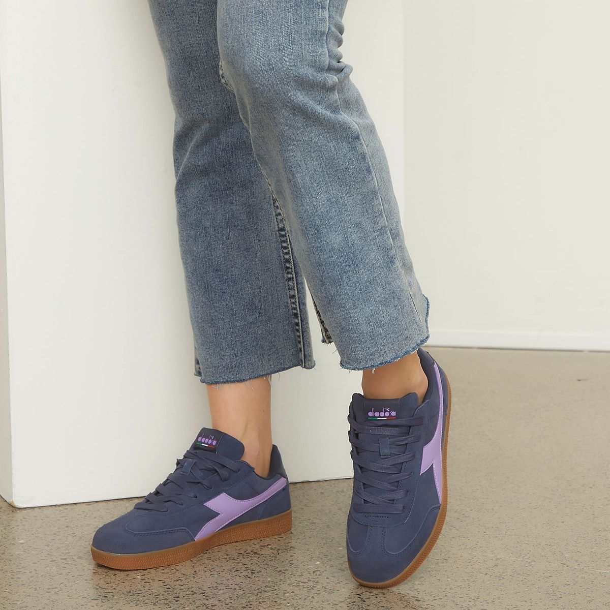 DIADORA - Bamtela Zapatilla Urbana Mujer Cuero Azul Diadora