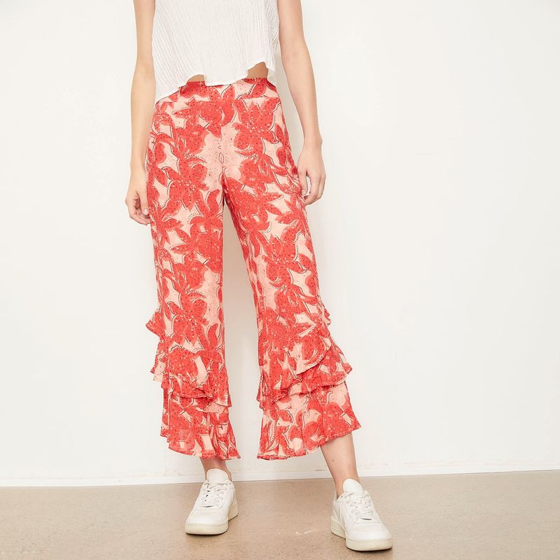 UNIVERSITY CLUB - Pantalón Flare Tiro Medio Mujer University Club