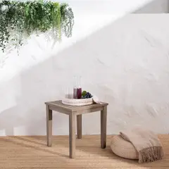 ROBERTA ALLEN - Mesa Lateral Kawaii Acacia Cuadrada 50 cm