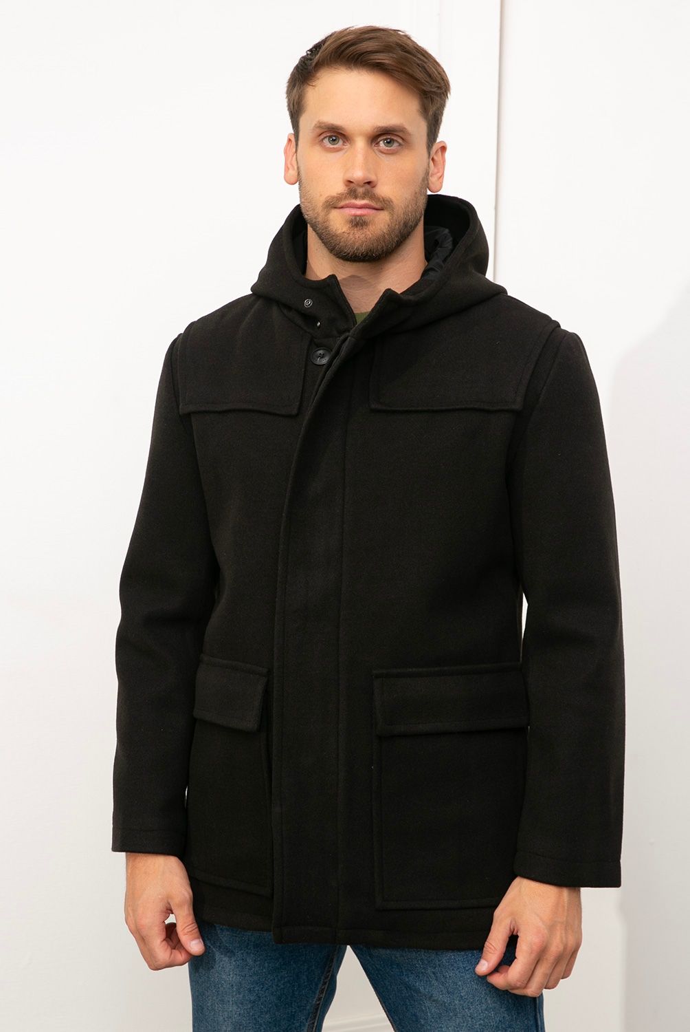BASEMENT - Abrigo Con Gorro Hombre Basement