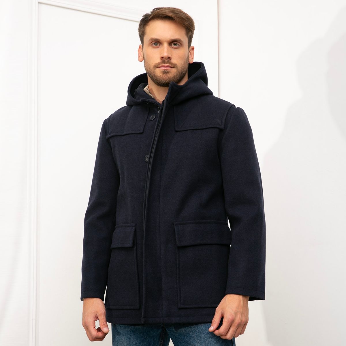 BASEMENT - Abrigo Con Gorro Hombre Basement