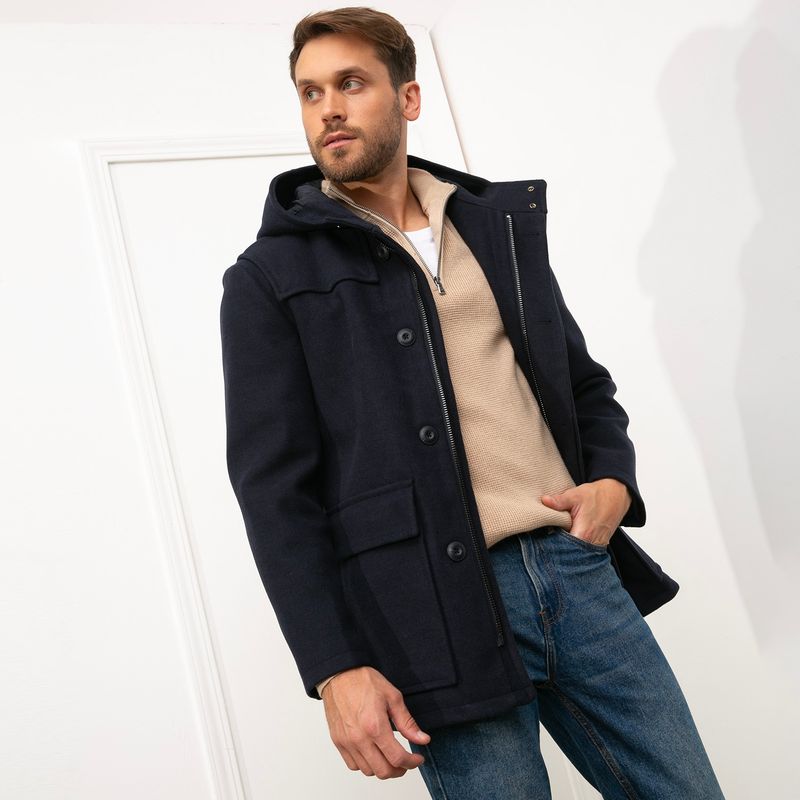 BASEMENT - Abrigo Con Gorro Hombre Basement