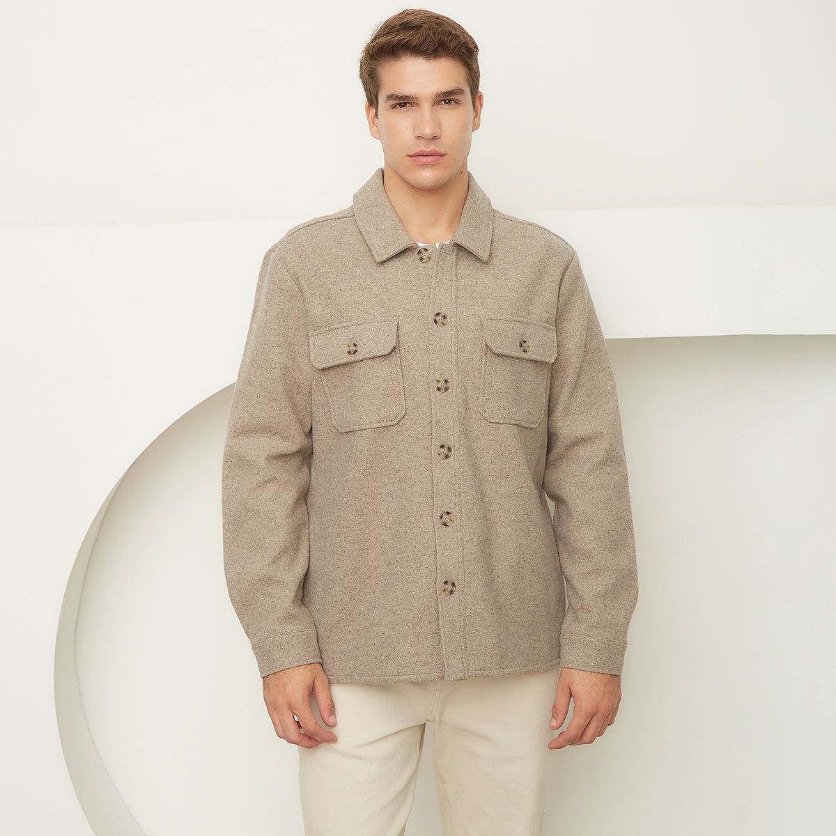 BASEMENT - Chaqueta De Paño Hombre Basement