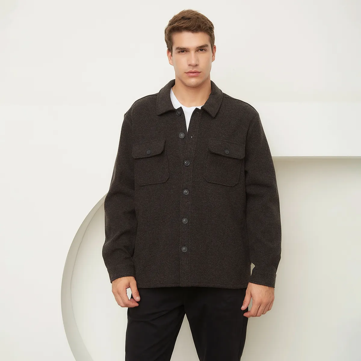 BASEMENT - Chaqueta De Paño Hombre Basement