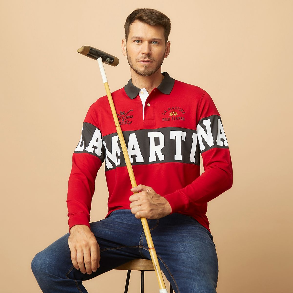 LA MARTINA - Polera Manga Larga Hombre La Martina