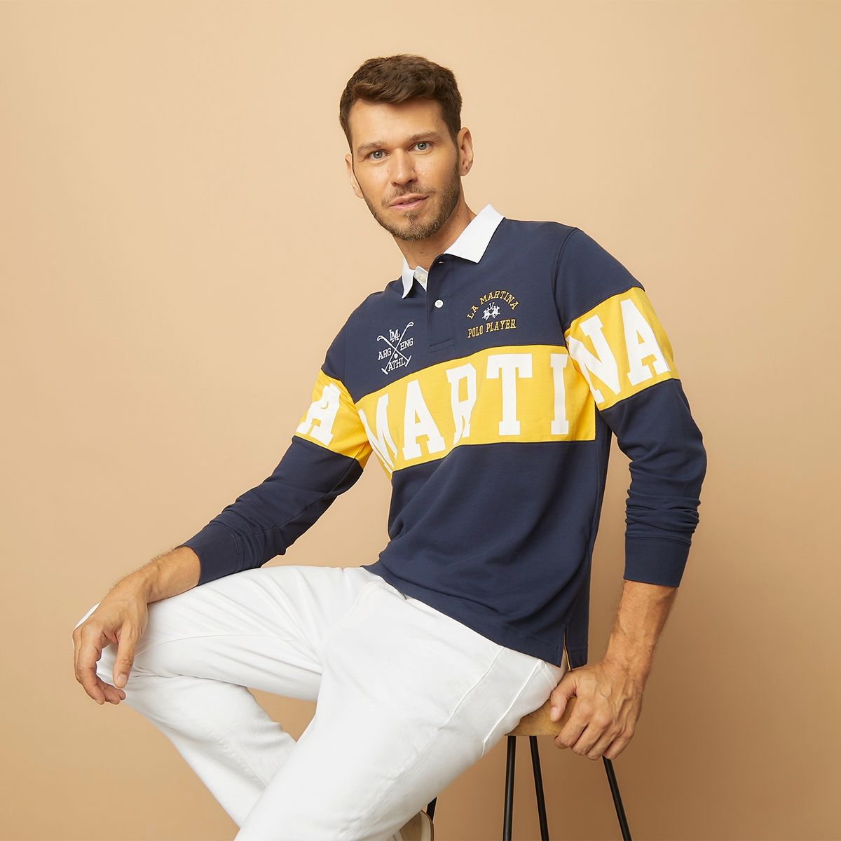 LA MARTINA - Polera Manga Larga Hombre La Martina