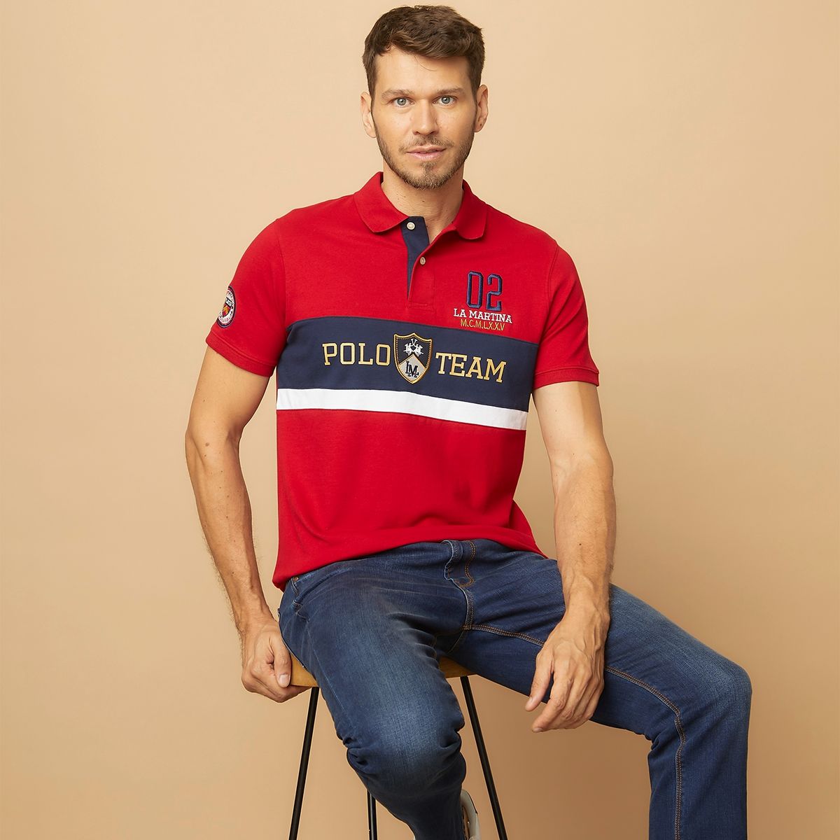 LA MARTINA - Polera Manga Corta Hombre La Martina