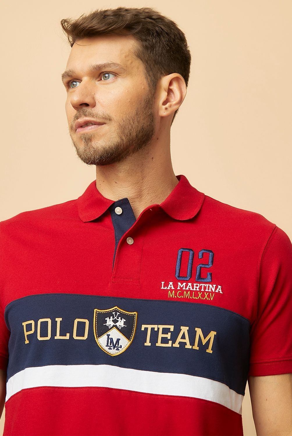 LA MARTINA - Polera Manga Corta Hombre La Martina