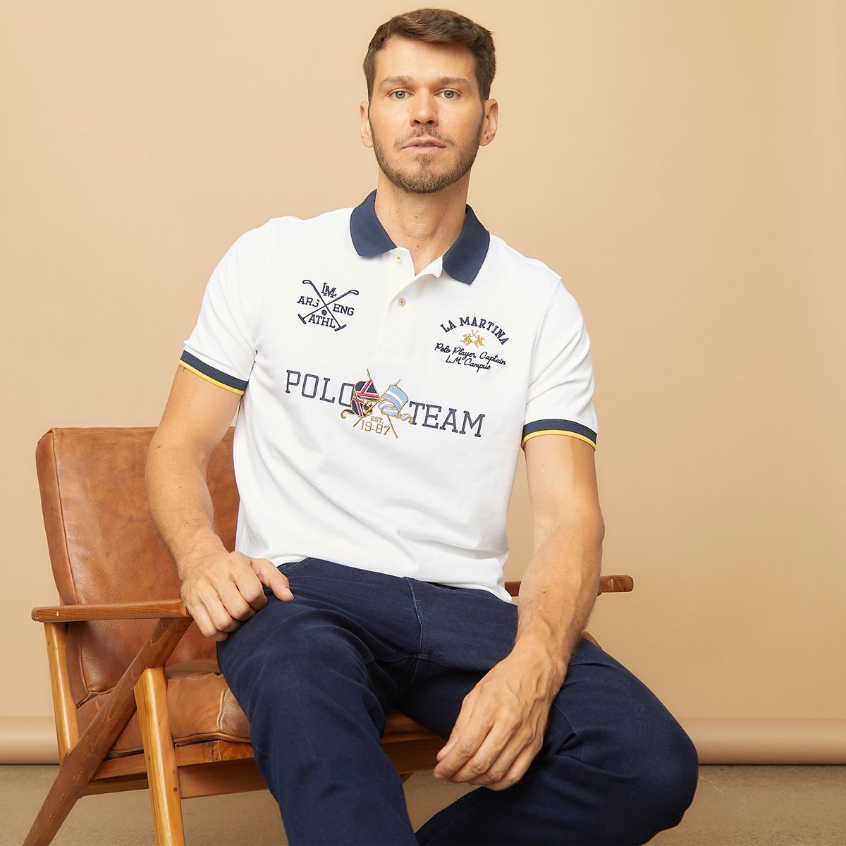 LA MARTINA - Polera Manga Corta Hombre La Martina