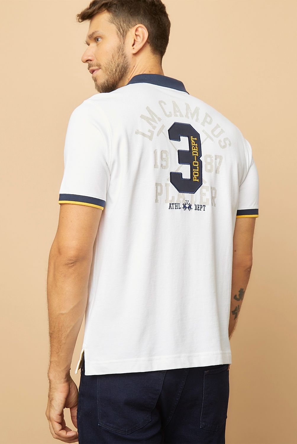 LA MARTINA - Polera Manga Corta Hombre La Martina