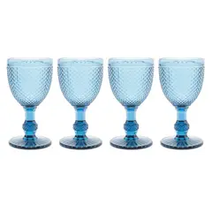 ROBERTA ALLEN - Set 4 Copas Vidrio 250 Ml Diamante