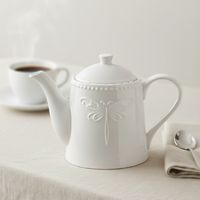 Tetera Libélula 1 Litro Porcelana Blanca
