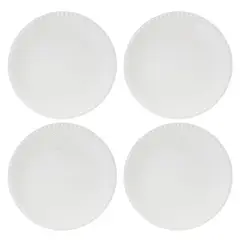ROBERTA ALLEN - Set 4 Platos Libélula 19 Cm Porcelana Blanco