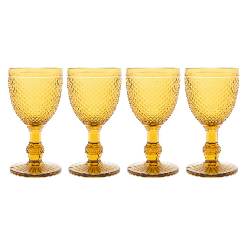 ROBERTA ALLEN - Set 4 Copas de Coctelería Vidrio Diamante Roberta Allen 250 ml