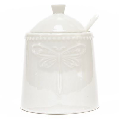 Imagen 2 del producto Azucarero Libélula Porcelana Blanco