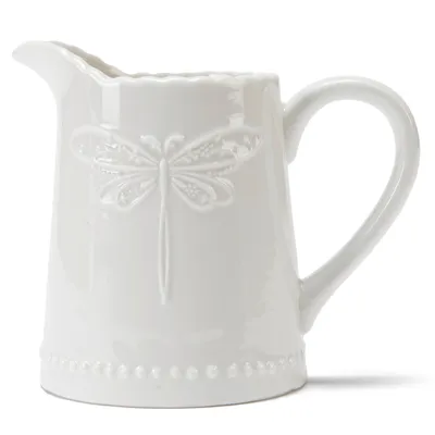 Imagen 2 del producto Jarra Cremera 420 Ml Porcelana Blanco Libélula New