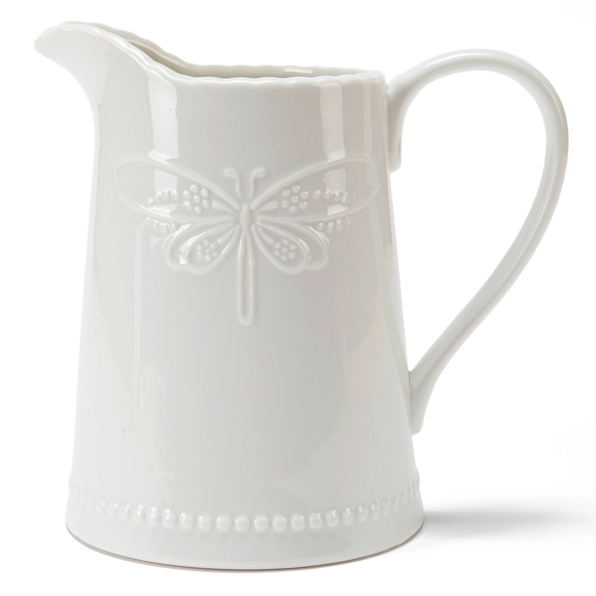 ROBERTA ALLEN - Jarra Porcelana 2 Litros Libélula Blanca Roberta Allen
