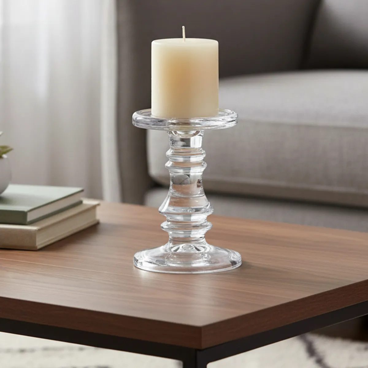 BASEMENT HOME - Candelabro Vidrio Classic 11X16 Cm Adorno Decorativo Basement Home