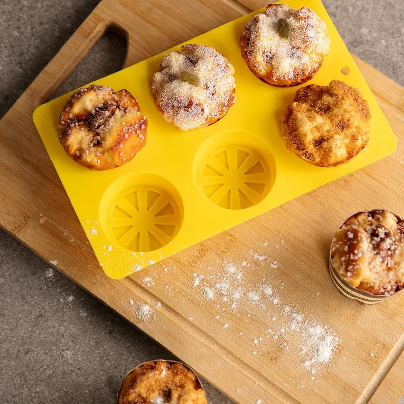 MICA - Set de 6 Moldes Cupcake Mica Silicona Limones