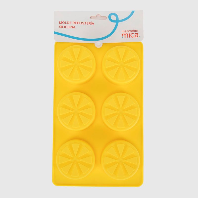 MICA - Set de 6 Moldes Cupcake Mica Silicona Limones