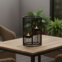 Fanal Lines 11X11X17 Cm Farol Adorno Decorativo