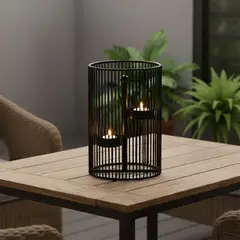 MICA - Fanal Lines 11X11X17 Cm Farol Adorno Decorativo